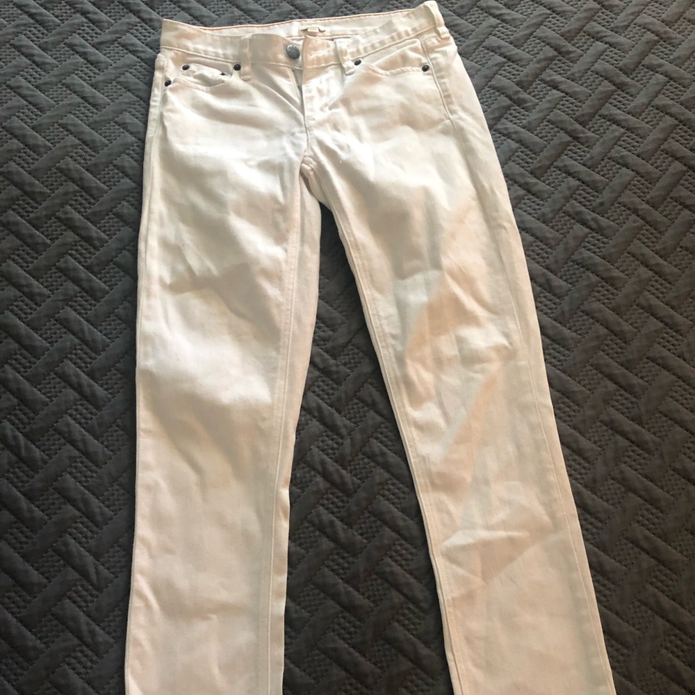 J Crew skinny white jeans